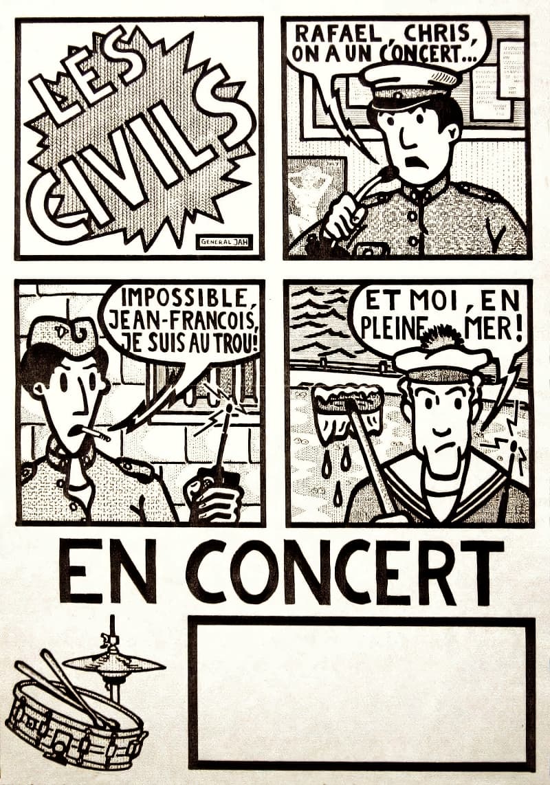 Affiche de concert des Civils