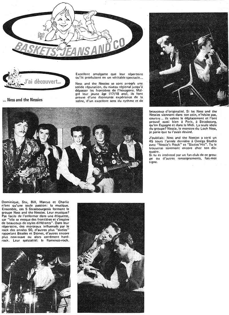Ness and The Nessies dans le Est Tele Flash le 20 février 1982